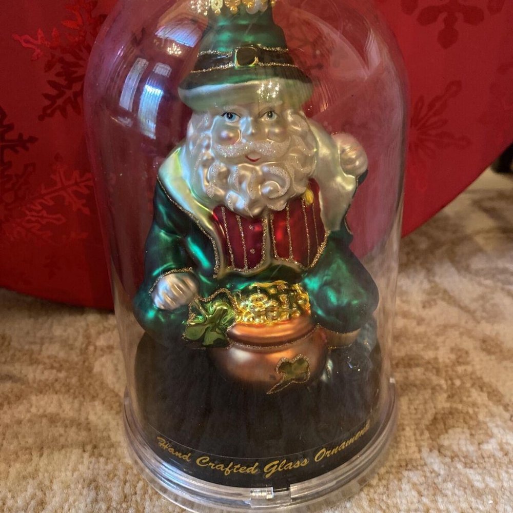 Irish Santa Ornament